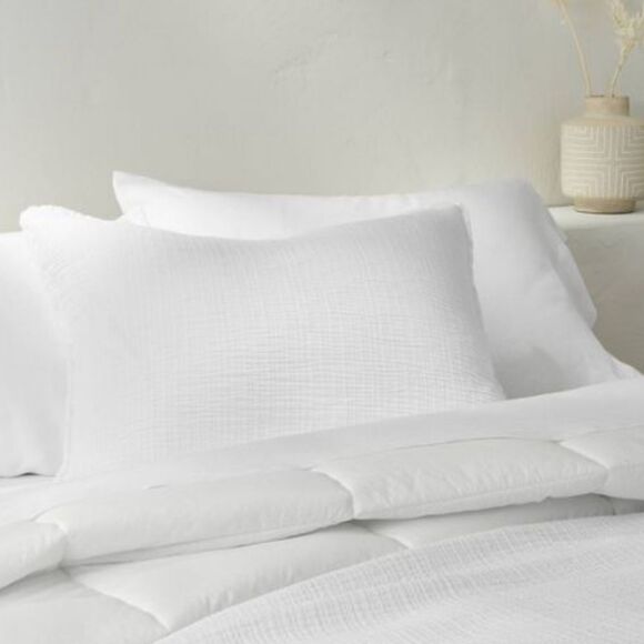 Casaluna White Chambray Shams